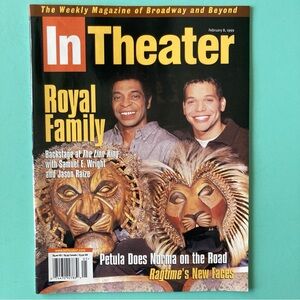 THE LION KING Samuel E. Wright Jason Raize In Theater Magazine - February 8 1999